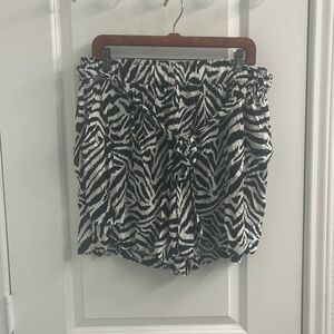 Jessica Simpson Zebra Shorts with belt
